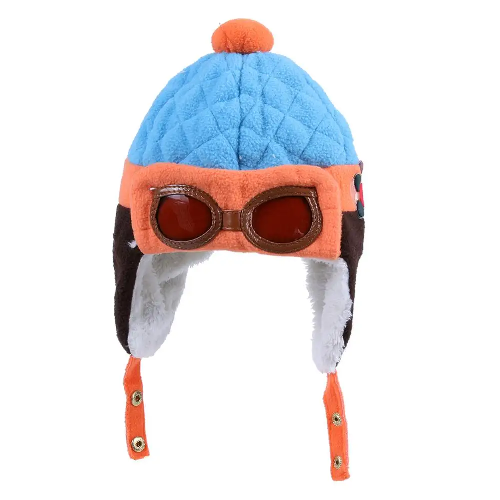 Детская зимняя теплая шапка, Шапка-бини Skullies с обезьяной, вязаные шапки с ушками, реквизит для фотосессии новорожденных, детские шапки, одежда для малышей - Цвет: 5