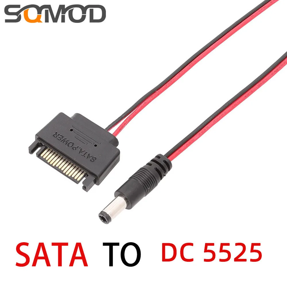 Кабель питания SATA revolution 5 дюймов 12 в пост. Тока кабель SATA-DC длина 1 метр красный и