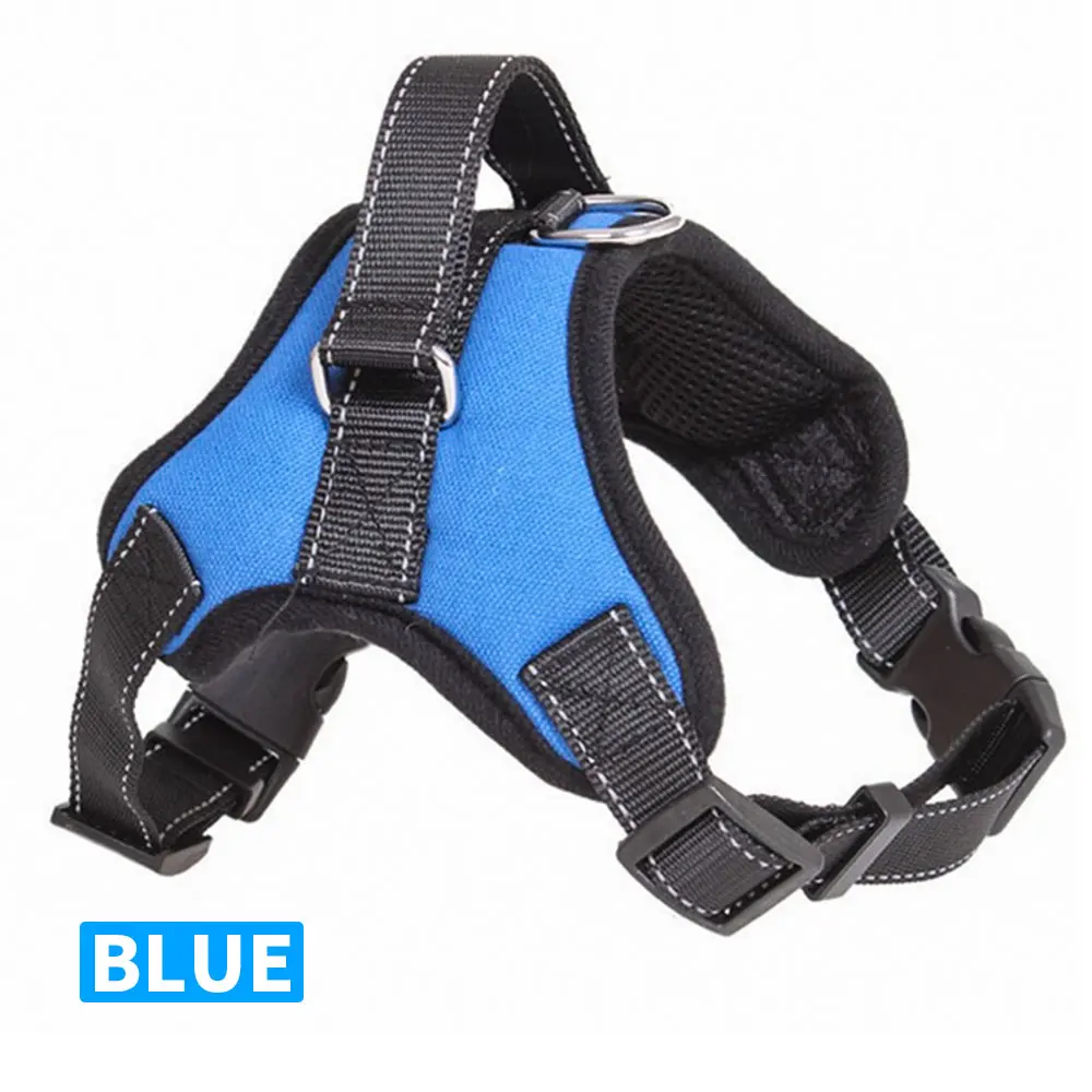 

S/M/LPet Dog Soft Adjustable Chest Harness Dog Leash Vest Collar Hand Strap for Medium Large Dogs Pet Large Dog Walk Out Harness