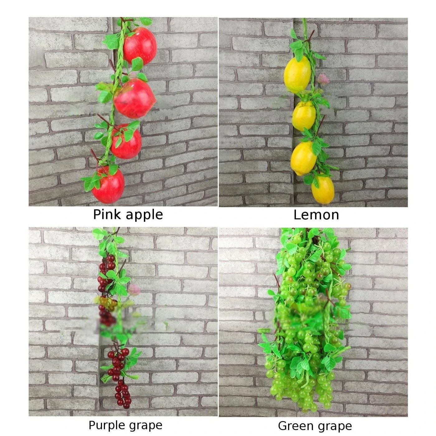 Hanging Simulation Fruit Lemon Grape Restaurant Balcony Patio PVC Decoration