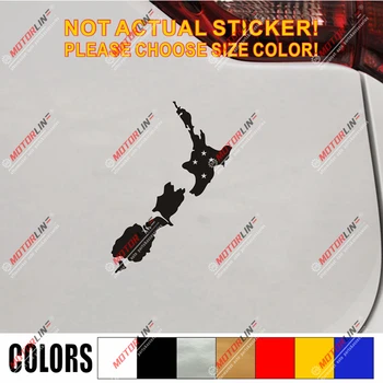 

New Zealand Map Kiwi Bird Decal Sticker Car Vinyl pick size color no bkgrd