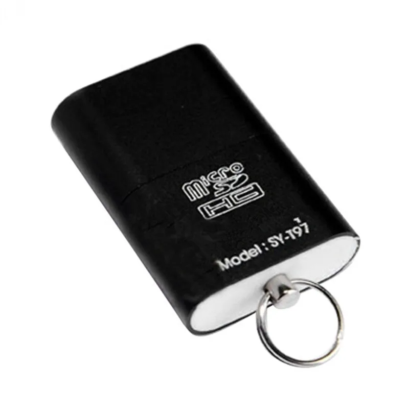 B Высокоскоростной USB 2,0 интерфейс Micro SD TF T-Flash адаптер для чтения карт памяти легкий портативный мини карты памяти - Цвет: B