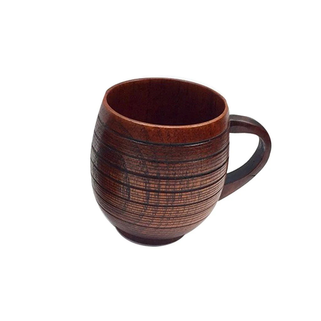 Handmade Natural Solid Wood Tea Cup Wooden Wine Coffee Water Drinking Mug