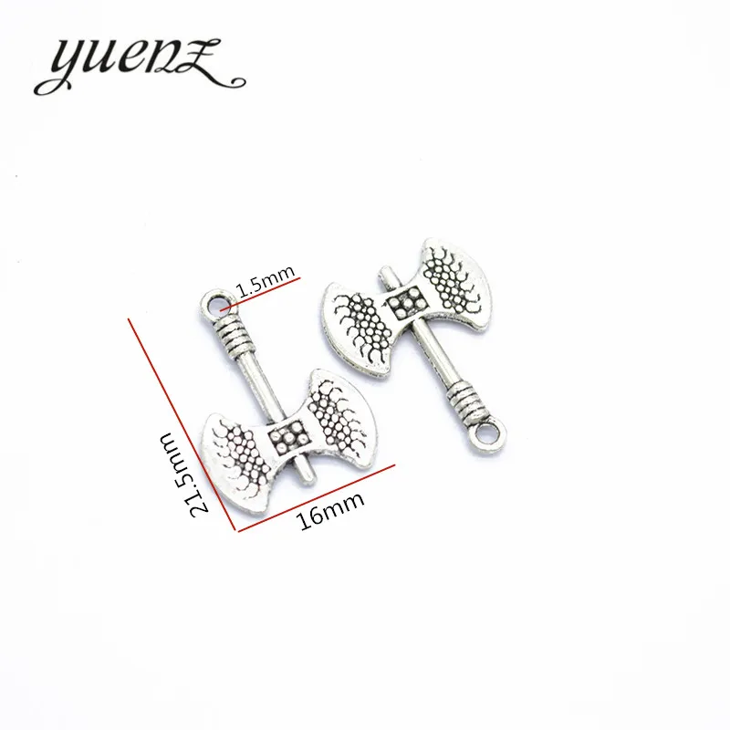 25pcs Charms metal ax,Antique Making pendant fit,Vintage Tibetan Silver,jewelry DIY bracelet necklace 21*16mm M24