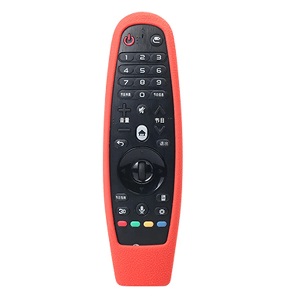 Мягкий силиконовый экологичный противоударный умный Телевизор пылезащитный домашний портативный пульт дистанционного управления защитный чехол прочный Чехол для LG - Цвет: Красный