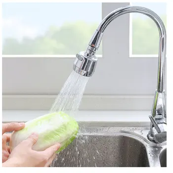 

1set Kitchen Faucet Sprayer Extension Flexible 360 Degrees Swivel Sink Faucet Water Saver Water Tap Adapter