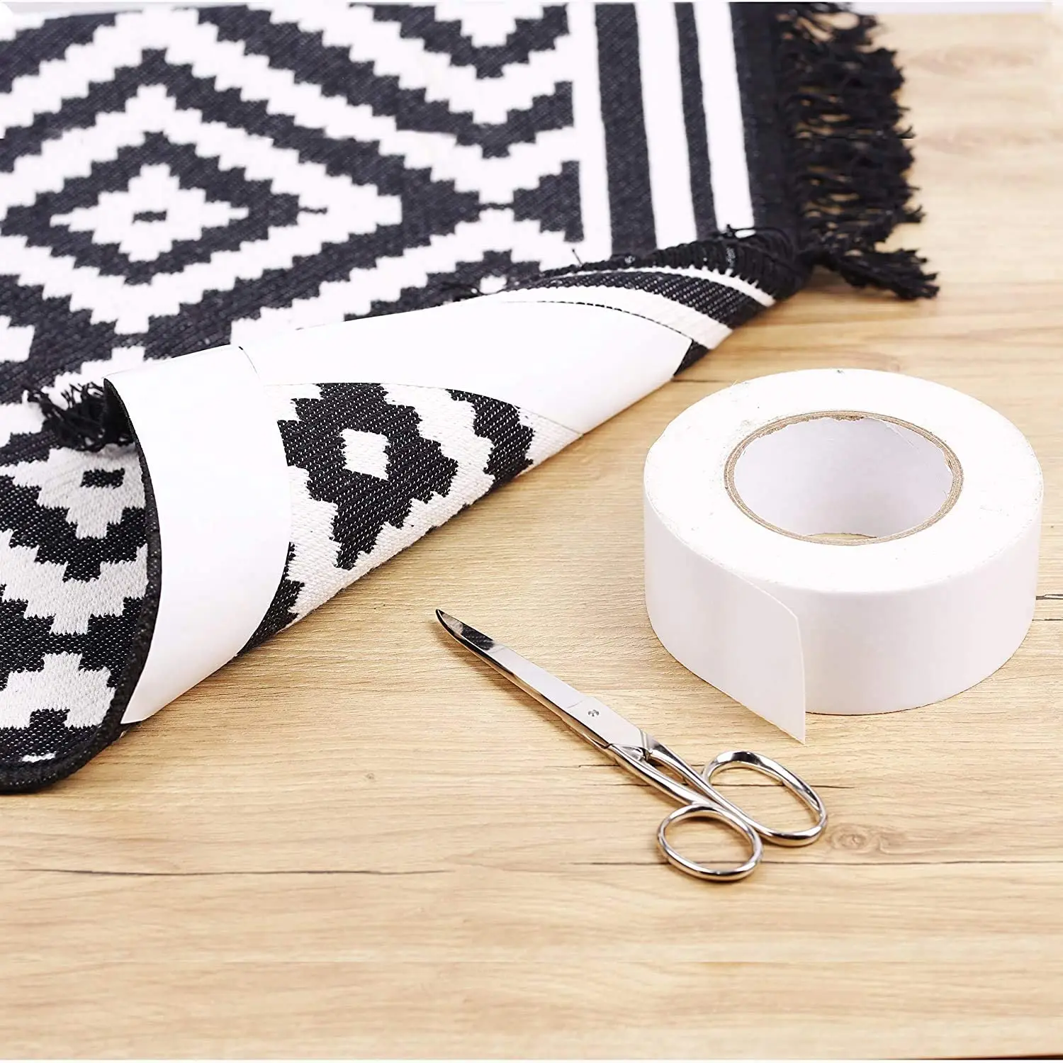 Carpet Tape Double Sided Rug Tape Grippers for Hardwood Floors and Area Rugs  Carpet Binding Tape 