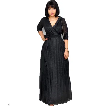 

Sparkly Glitter African Dresses for Women Robe Africaine African Clothing Dashiki Fashion Long Maxi Party Dress Africa Clothing