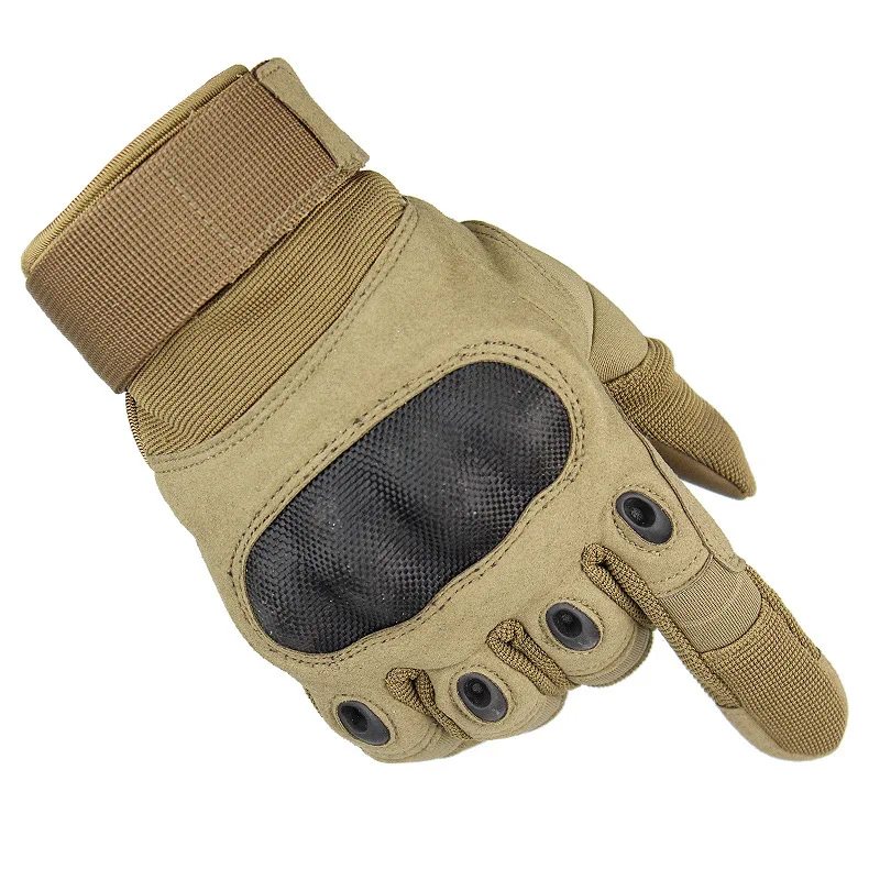 Новое поступление мужские перчатки для сенсорного экрана армейские Пейнтбольные страйкбольные противоскользящие жесткие перчатки на концах пальцев военные тактические перчатки S-XL - Цвет: Wolf brown