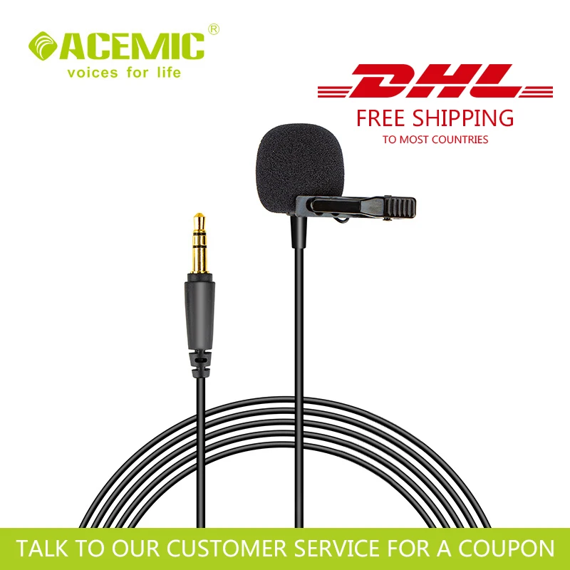 

ACEMIC M11 Wired Camera/Mobile Lavalier Microphone