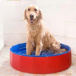 ПЭТ ванная-бассейн собака складной надувной бассейн чистая ванна для купания открытый для использования в помещении поливинилхлоридный