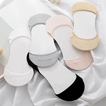 

5 Pairs/Set Harajuku Cotton Socks Summer Autumn Cute Candy Color Boat Socks Invisible Low Cut Ankle Socks Women Girls Thin Sock
