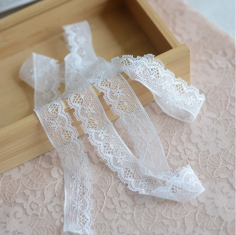 Lace Ribbon Tape 10 Meters 2cm For Sewing Decoration lace ribbon lace sewing accessories lace sewing supplies lace accessories lace garment accessories lace decoration clothing craft accessories