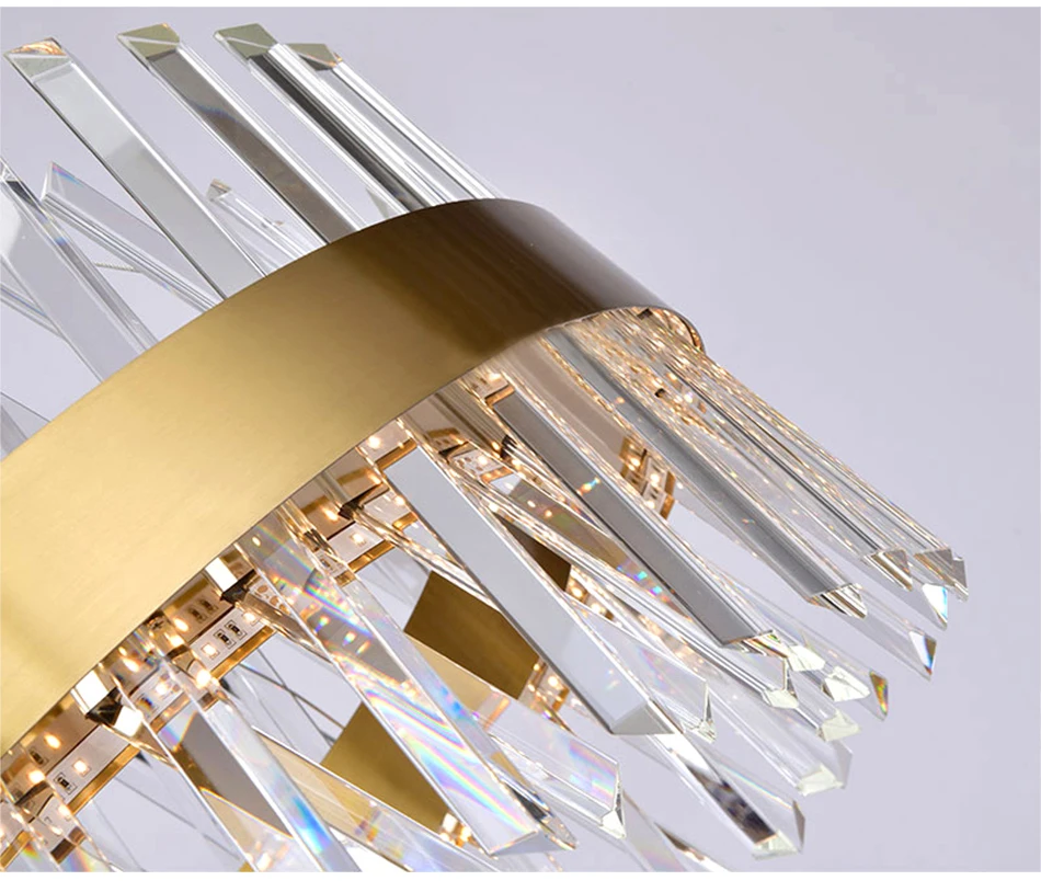 Современная Роскошная золотая хрустальная люстра освещение для гостиной блеск современный светодиодный люстры в зале lustre de cristal