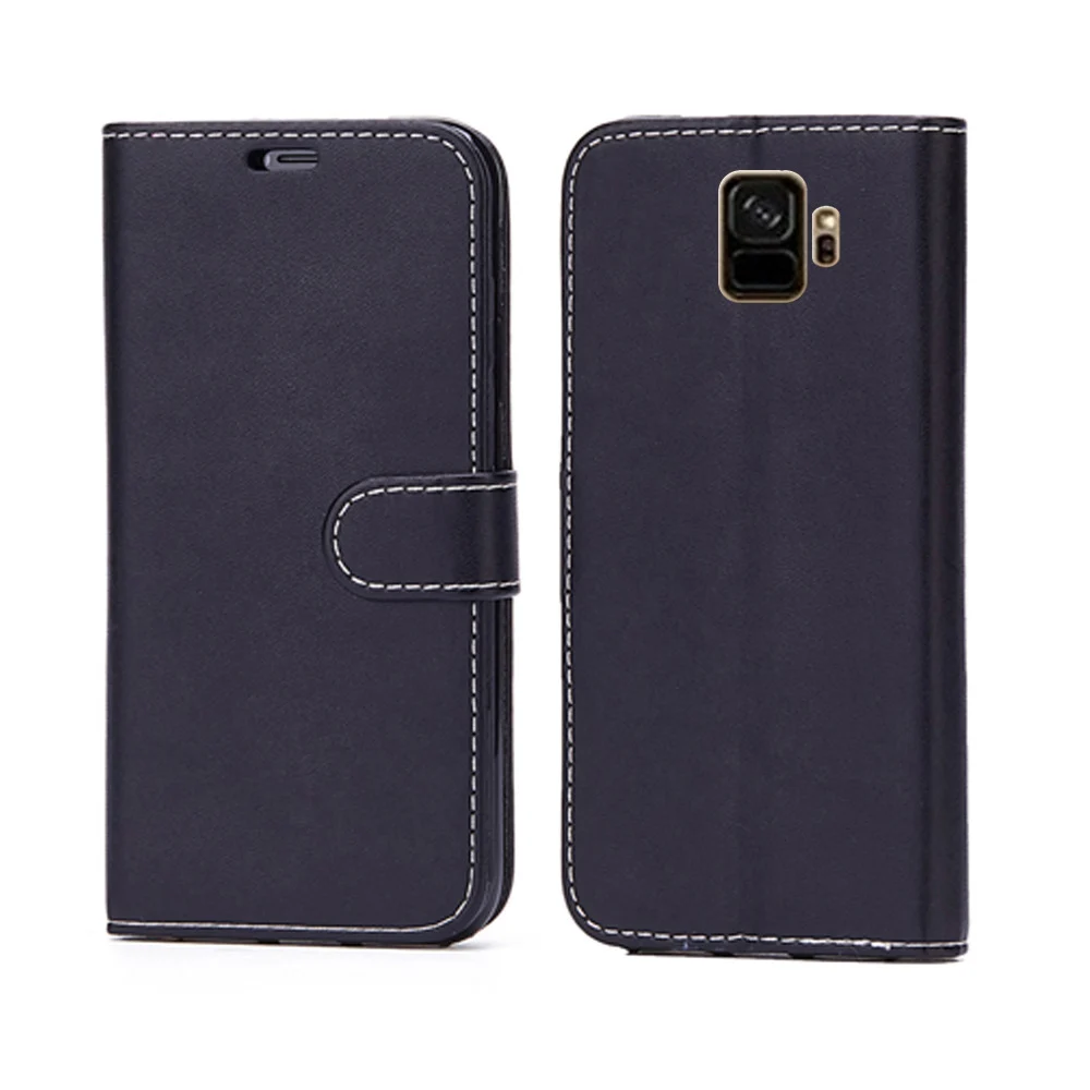 Кожаный чехол с откидной крышкой для телефона samsung s8/S9, защитный чехол для samsung s8/s9, силиконовый антиосенний мягкий чехол