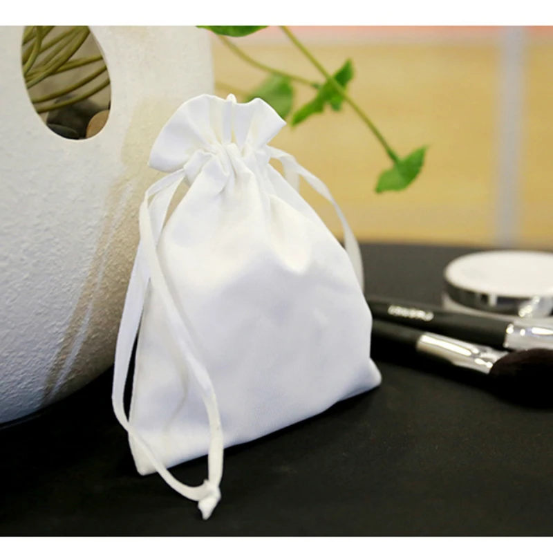 50 шт. атласные мешочки на шнурке для упаковки волос|Упаковка и стойки украшений| |