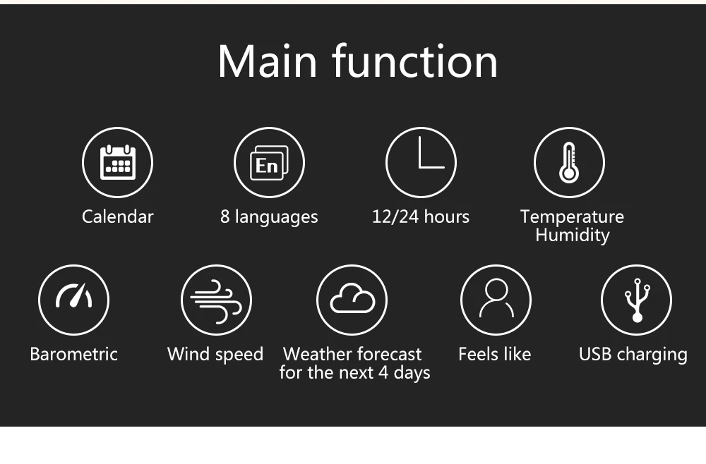 Wi-Fi Метеостанция настенный цифровой будильник Барометр термометр гигрометр FJW4 погода погоды направление ветра