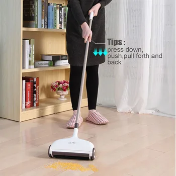 

Multifunction Handheld Sweeper Household Hair Labor Saving Anti Scratch Cordless Broom Floor Cleaning Water Absorb Dust Removal