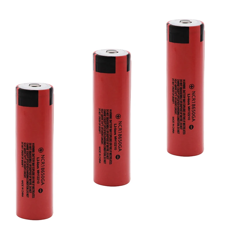 Original 18650 rechargeable battery 3.7V 3500mAh ncr1865GA 30A discharge for toy flashlight pointed lithium battery