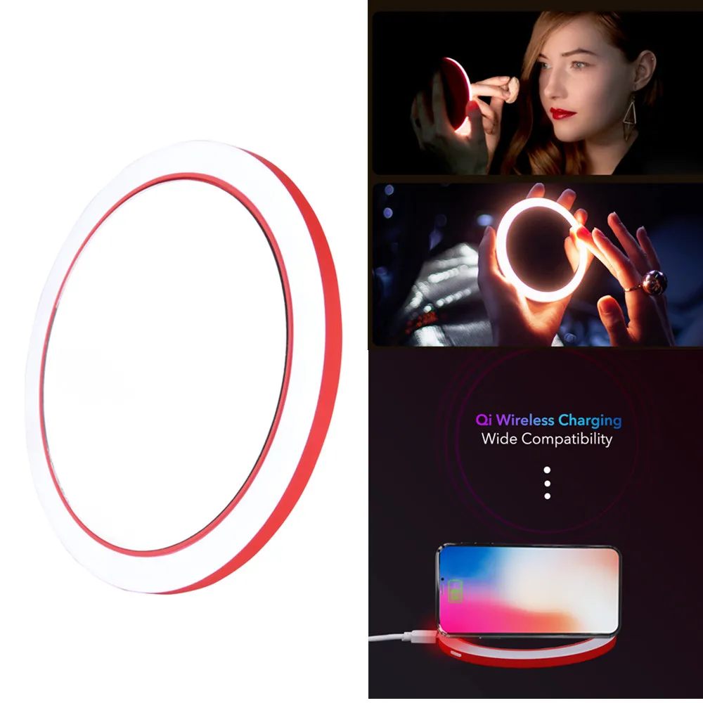 Дропшиппинг беспроводное USB зарядное устройство мини круговое зеркало для