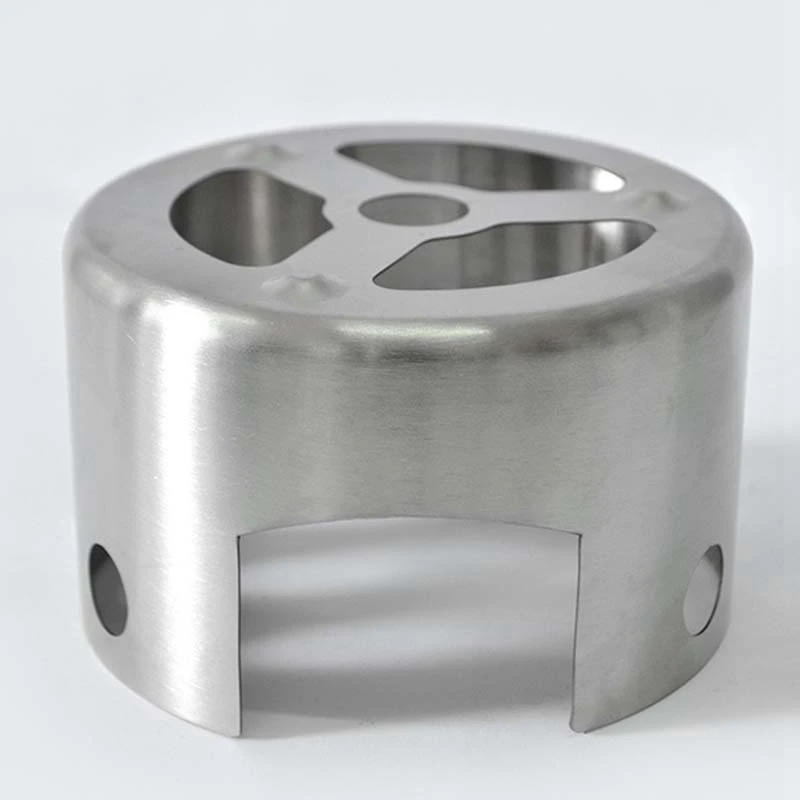 Outdoor Cooking Furnace Liquid Solid Alcohol Stainless Steel Portable Camping Small Circular Alcohol Furnace With Cover