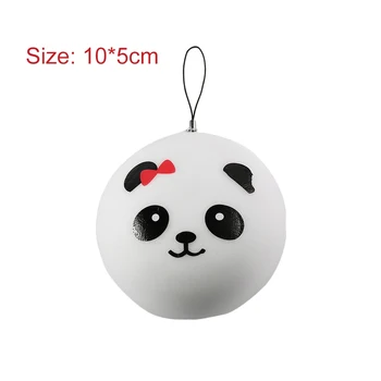 

10CM Portable Size Panda Shape Funnt Jumbo Squishy Toy Slow Rising Children Kids Toy Cell Phone Pendant For Bags