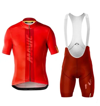 

Mavic short sleeve cycling jersey for men, road bike, mountain, mtb pro bike set, clothing, jersey, sponge pants,