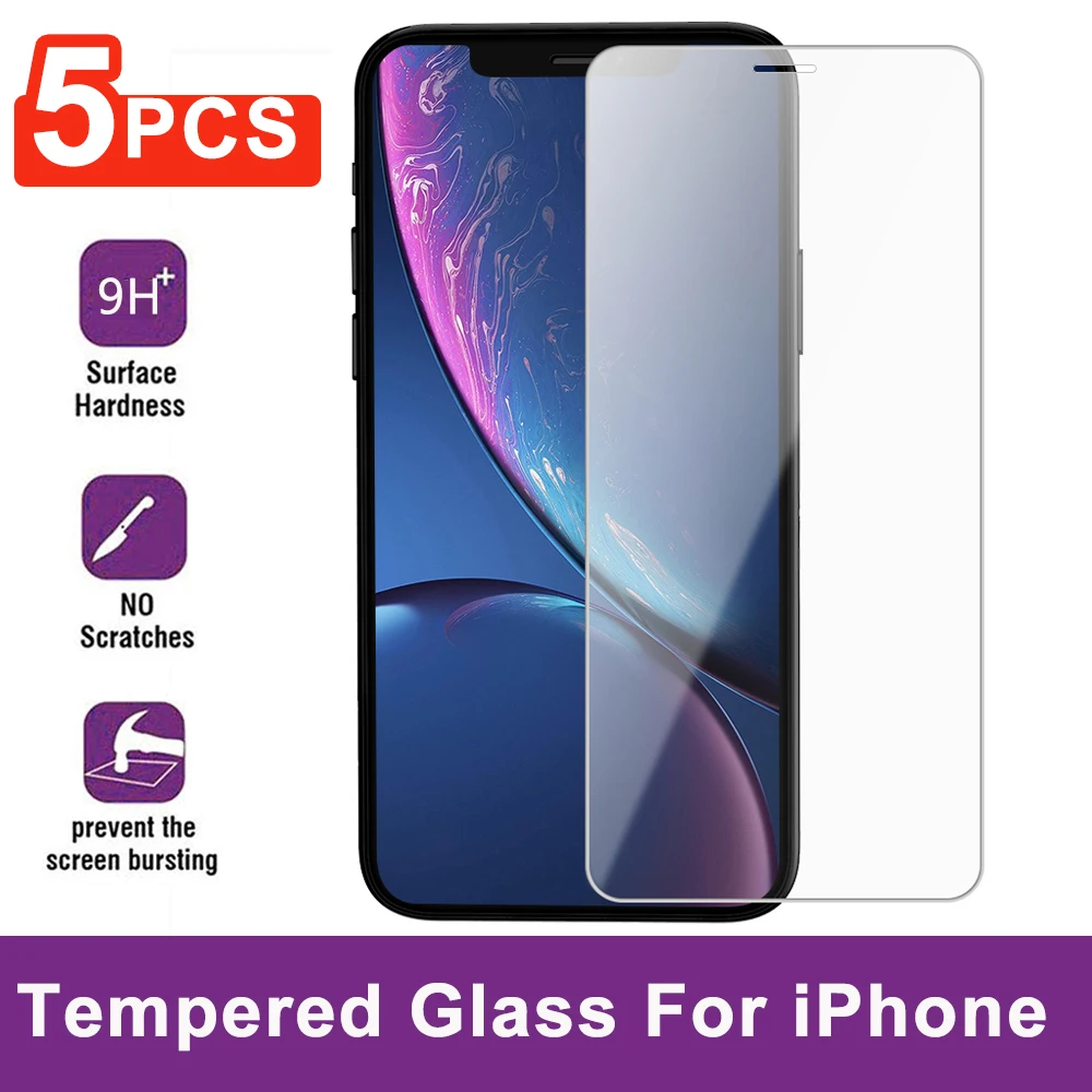 9H закаленное стекло для iPhone X XS Max XR 11 Pro Защитная пленка экрана защита 6 6s 7 8 plus 5 5S SE