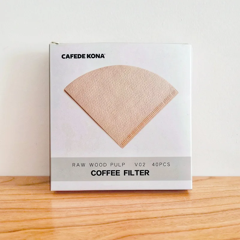 Cafede kona бумажные фильтры для кофе ручной удар песочные часы кофе машина в форме V толстые не отбеливать бумажные фильтры для кофе