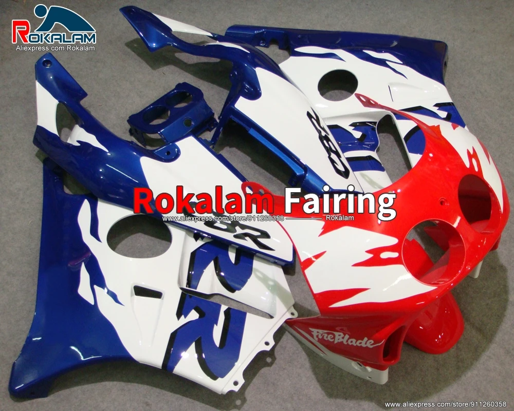 

Bodywork For Honda CBR250RR MC22 1990 1994 CBR 250RR MC-22 1991 1992 1993 Motorcycle White Blue Red Fairings (Injection Molding)