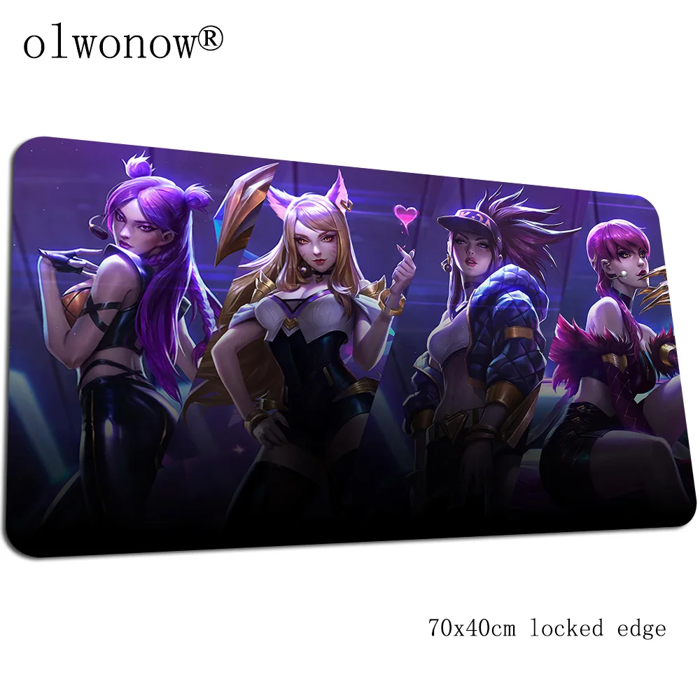 Ahri sexy mousepad 700x400x3mm large gaming mouse pad gamer mat game computer padmouse keyboard cheapest play mats - Цвет: Size 700x400x3mm