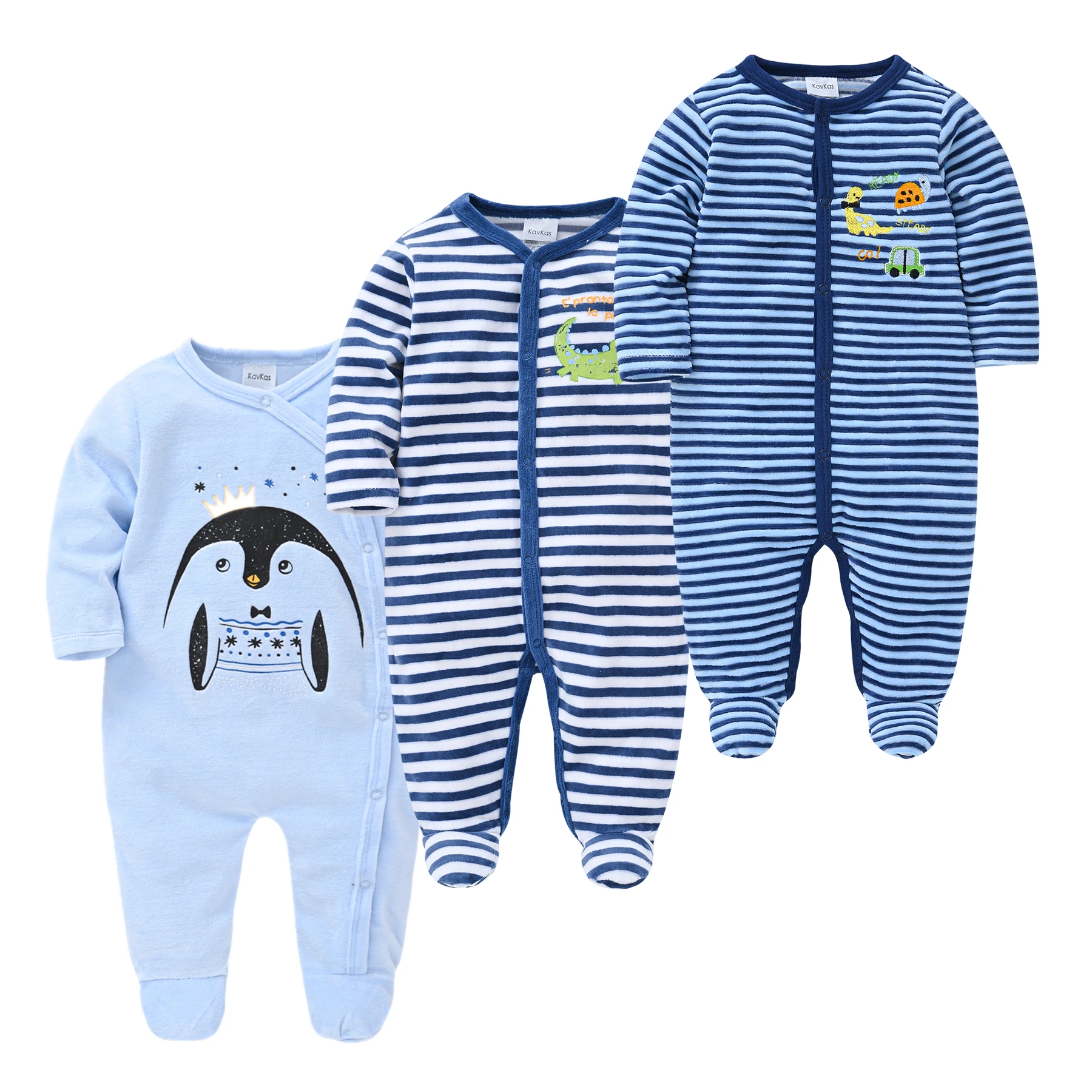 Tanio 3 sztuk Baby Cartoon Pijamas noworodka piżamy odzież dla