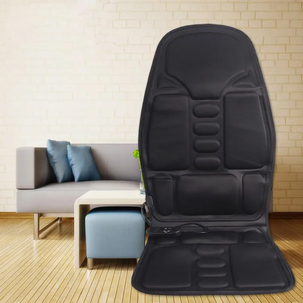 Electric Mulifunction Back Heated Massage Car Seat Home Office Cushion Car Seat Chair Massager Lumbar Back Neck Pad Relaxation