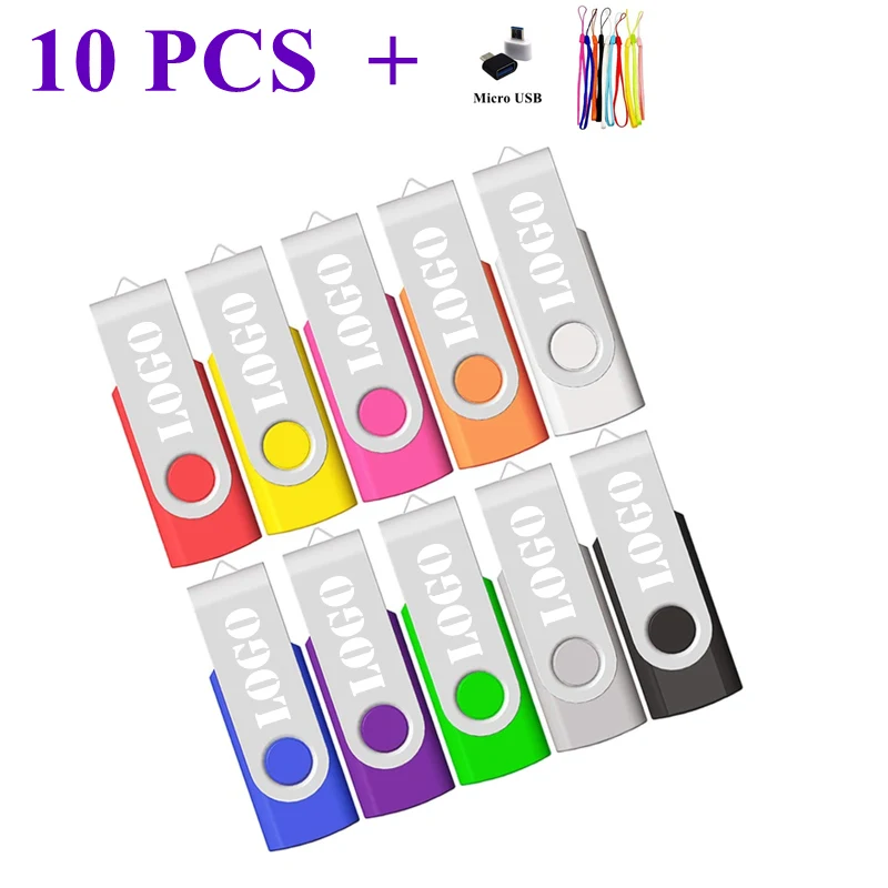 10pcs/lot USB 2.0 Flash Drive 64GB 32GB Pen Drive Mini Memory Stick Pendrive 4GB 8GB 16GB U Disk Thumb Flash Disk Free Logo Gift pendrive 64gb airplane train cruise pen drive 4gb 32gb memory stick 8gb 16gb 128gb 2566gb usb flash drive usb2 0 gift u disk