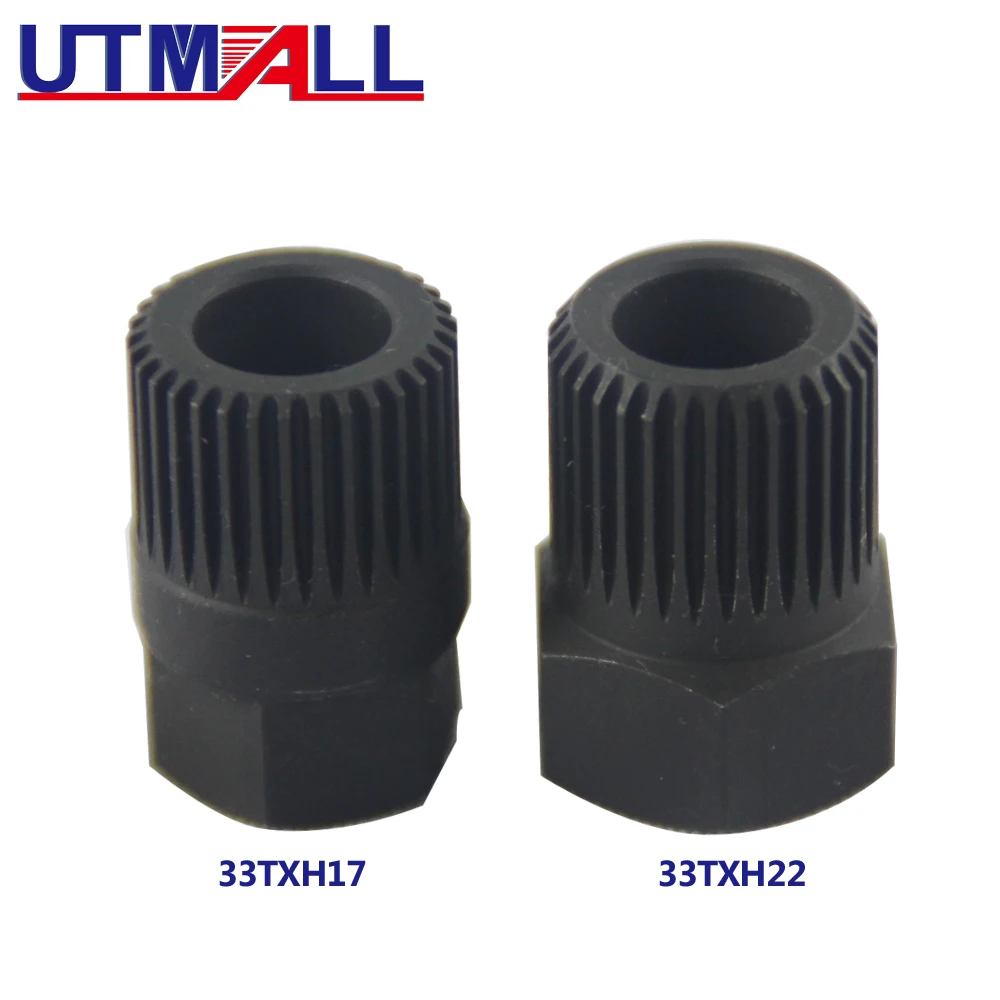 V Belt FreeWheel Pulley Removal Alternator 33 Tooth Socket Tool for VW Audi Golf/Passattool