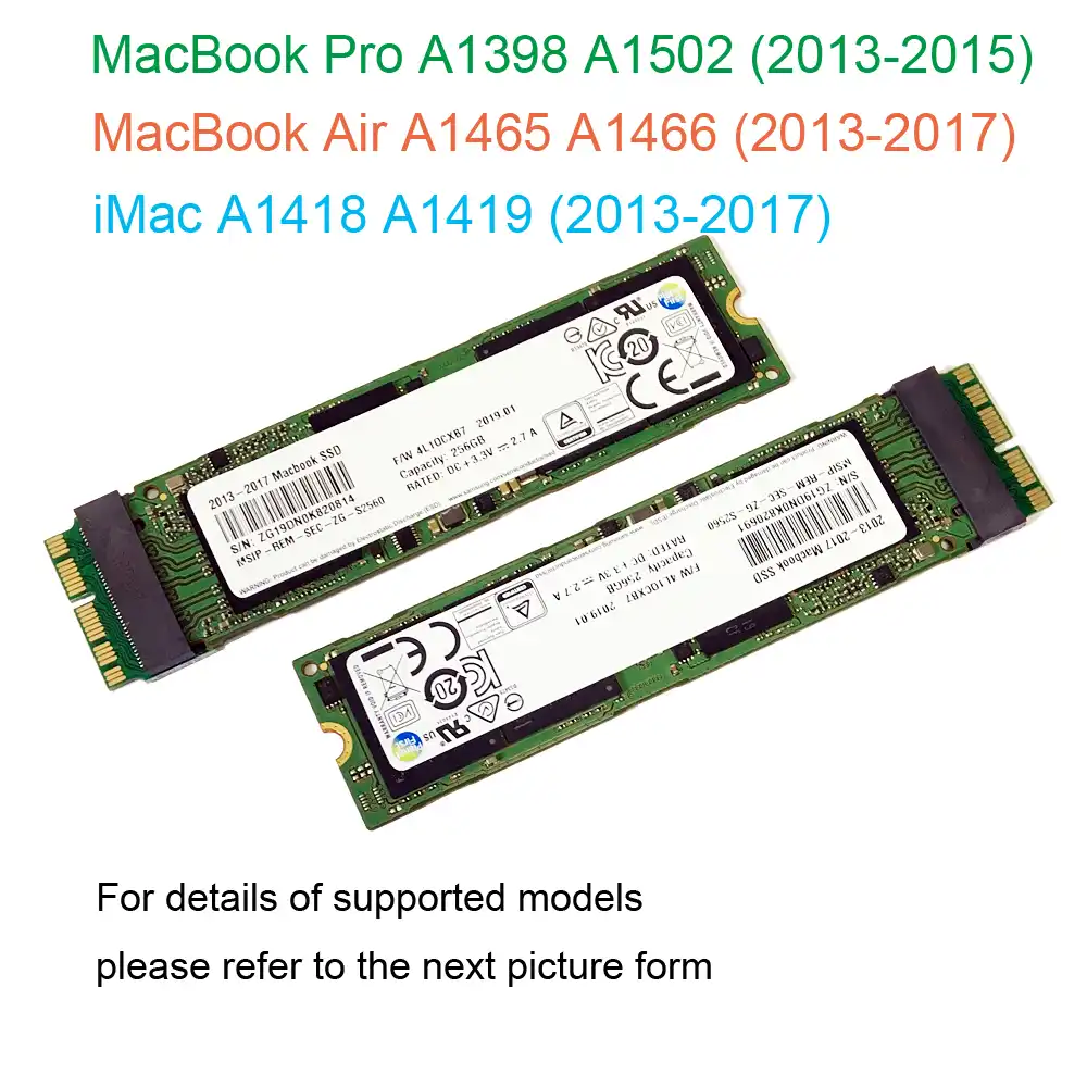 13 14 15 17 Macbook Air A1465 A1466 128gb 256gb 512gb 1tb Ssd Solid State Drive Mac Pro A1398 A1502 512g Hard Drive Ssd Internal Solid State Drives Aliexpress