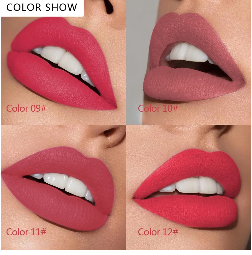 Matte Lipgloss Sexy Red Non-stick Cup Velvet Lipstick Waterproof Long Lasting Lips Makeup Lipstick 18 Colors Available