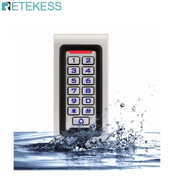 

RFID Keypad Access Control Waterproof IP68 Metal Case 125KHZ ID Single Door Standalone Access Control Wiegand 26 bit I/O F1215D