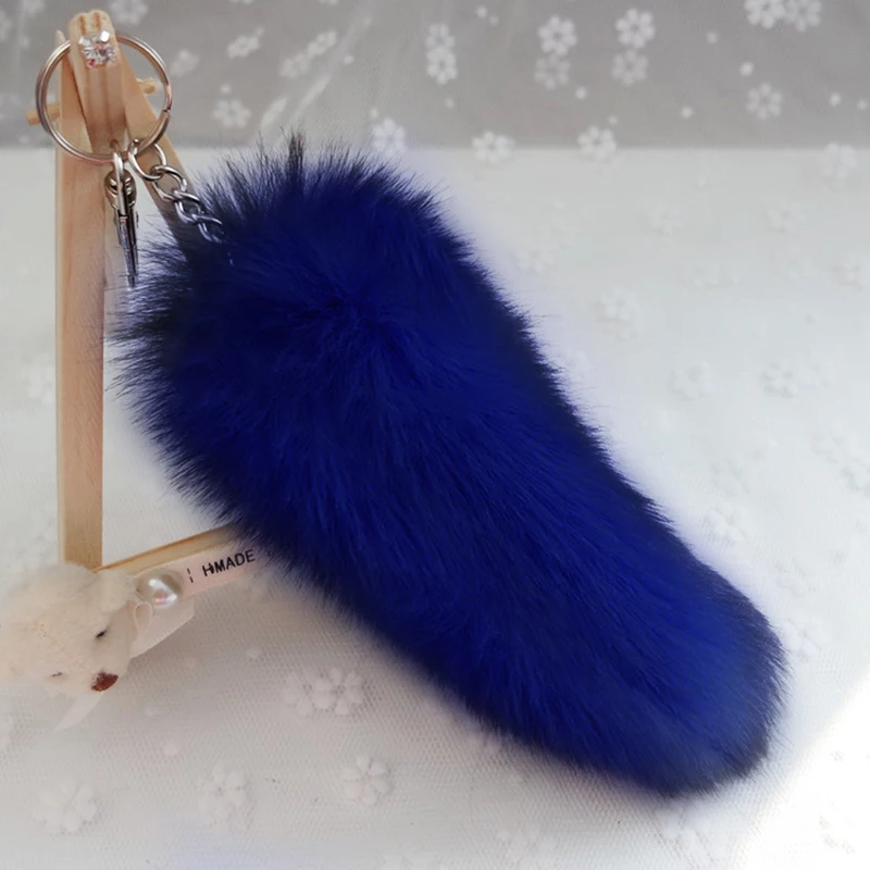Fox Tail Pendant Car Keychain Key Rings Key Chains For Car Pendant Key Chain