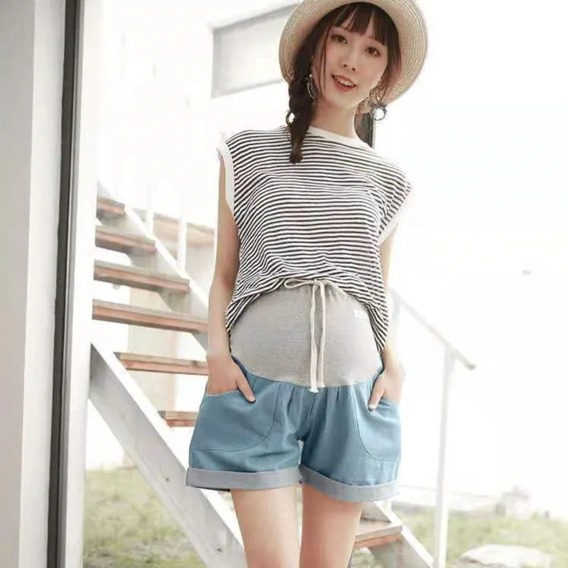 Pregnant Woman Jeans Pregnant Woman Pants Summer Backing Security Thin Section Support Abdominal Pants