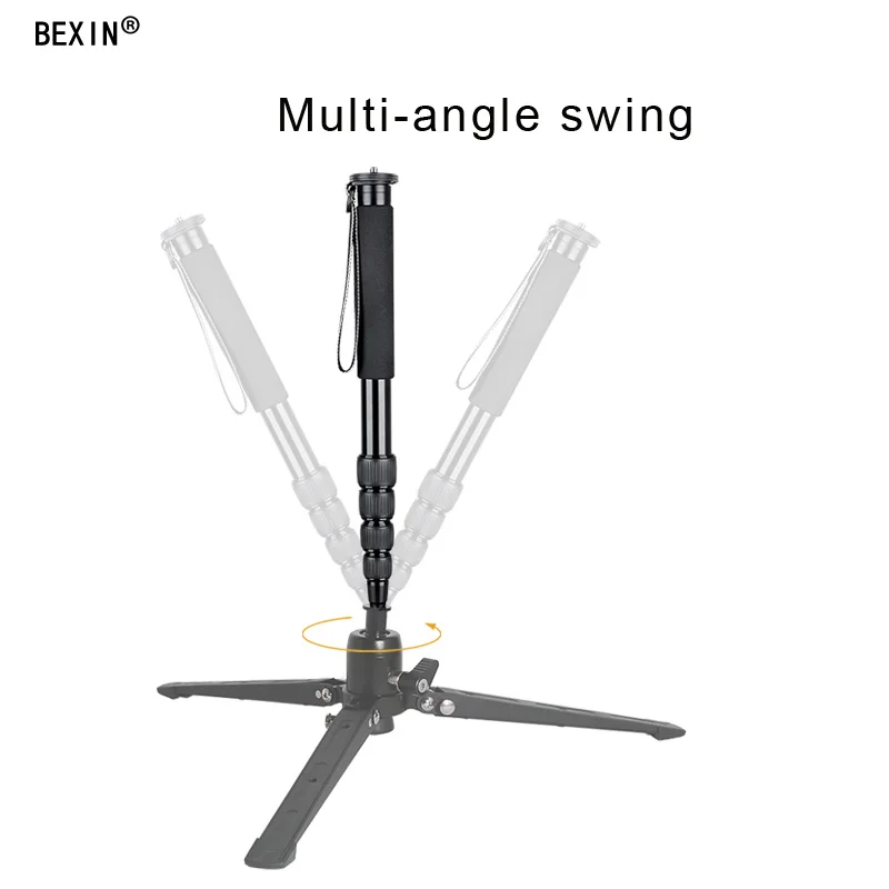 BEXIN ST-2 Universal Mini Three Feet with stabilizers photography monopod accessories base Monopod Stand 3/8" Screw