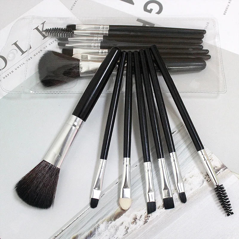 

7Pcs Makeup Brush Set blush brush, eye shadow brush, lip brush, portable eyelash brush, eyebrow brush.
