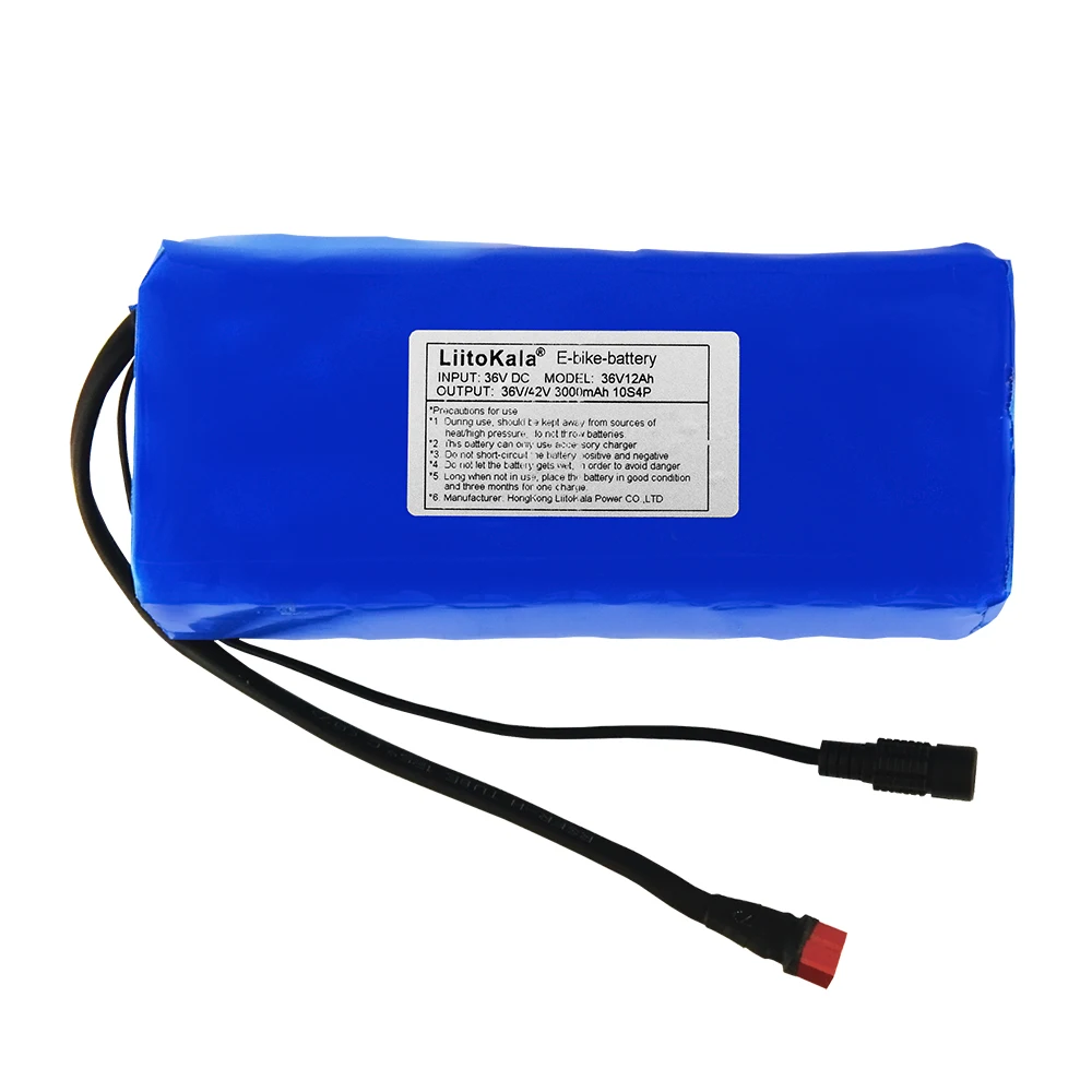 LiitoKala 36V 12Ah Электрический велосипед батарея 42V 12000mAh комплект литий ионный батарей