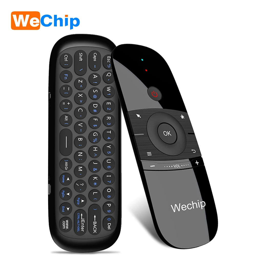 For Wechip W1 2.4G Air Mouse Wireless Keyboard IR Remote Control for BOX PC UK 