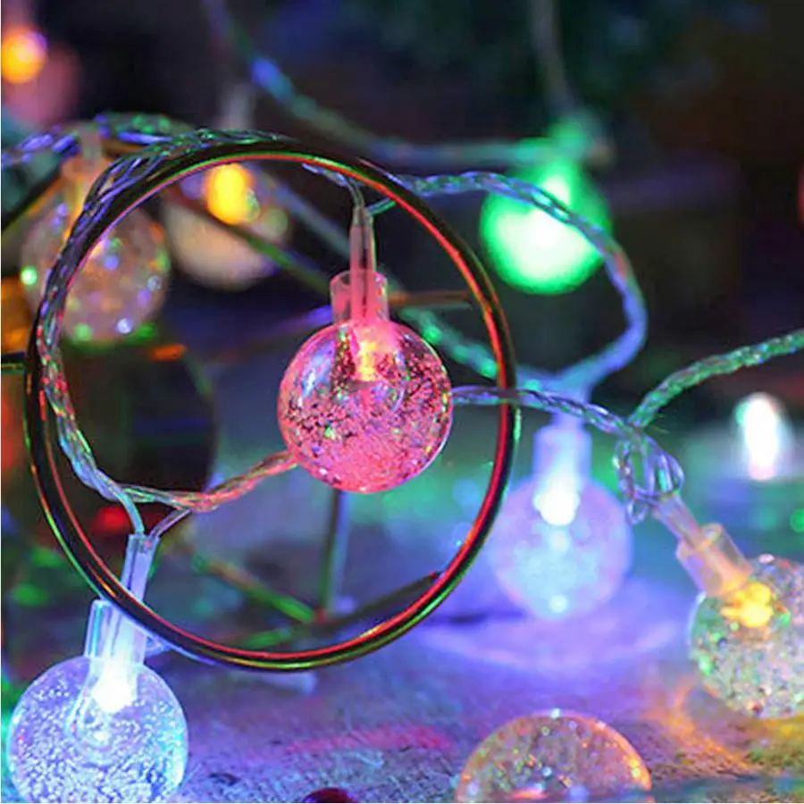 Струнный светильник 2 м 20LED USB источник питания Металлическая лампа струнный светильник s декоративная лампа для дома во дворе Рождественский фестиваль