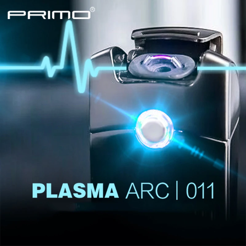 Primo Pulse Arc USB Зажигалка перезаряжаемая беспламенная электронная сигаретная плазма Зажигалка Ветрозащитная электрическая зажигалка USB с подарком