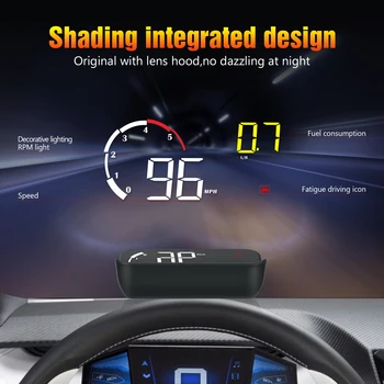 

M10 Car Head Up Display OBD2 Fatigue Driving Reminder Speed Alarm Navigation Projector Head Up Display for Speed Alarm dfdf