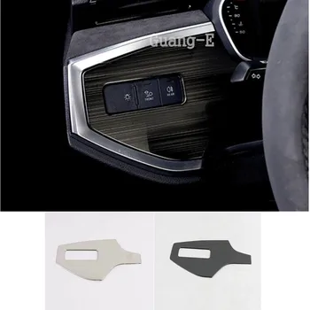 

Car stick cover front head fog light switch trim frame lamp panel Antiskid control button 1pcs For AUDI Q3 F3 2018 2019 2020