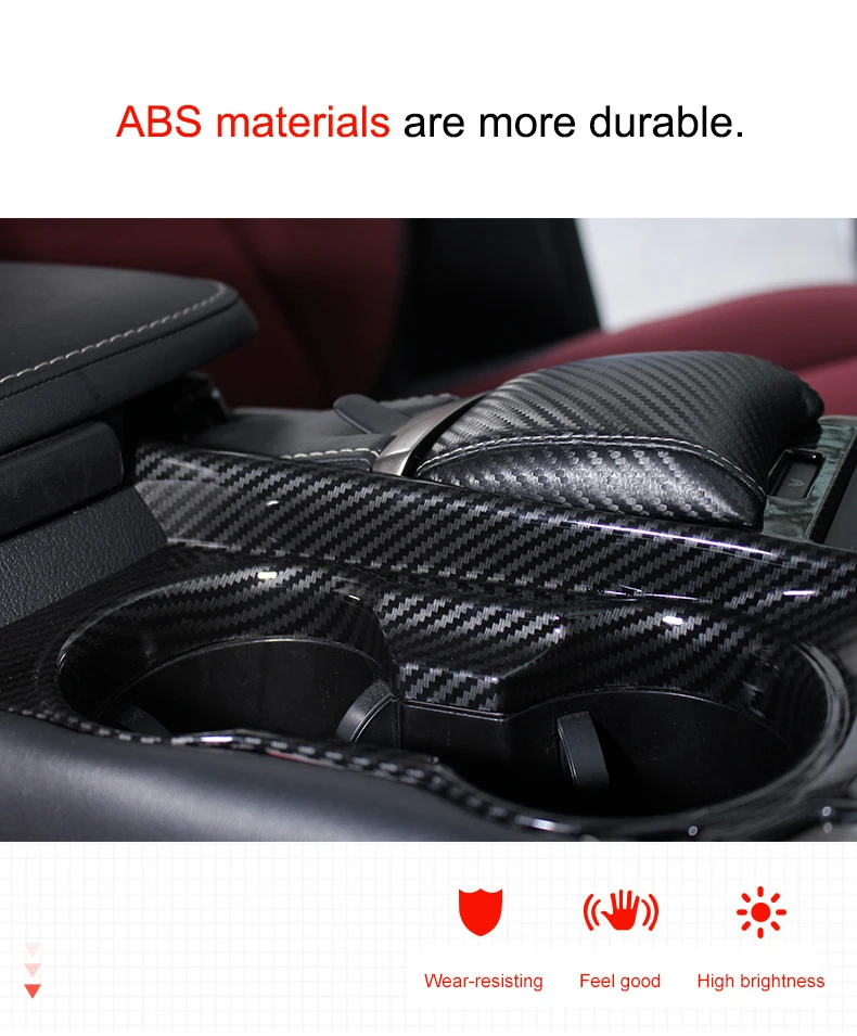 QHCP накладка на крышку панели КПП ABS Автомобильная панель управления переключения передач Панель декоративная наклейка на рамку аксессуары для Lexus NX200 300 300H