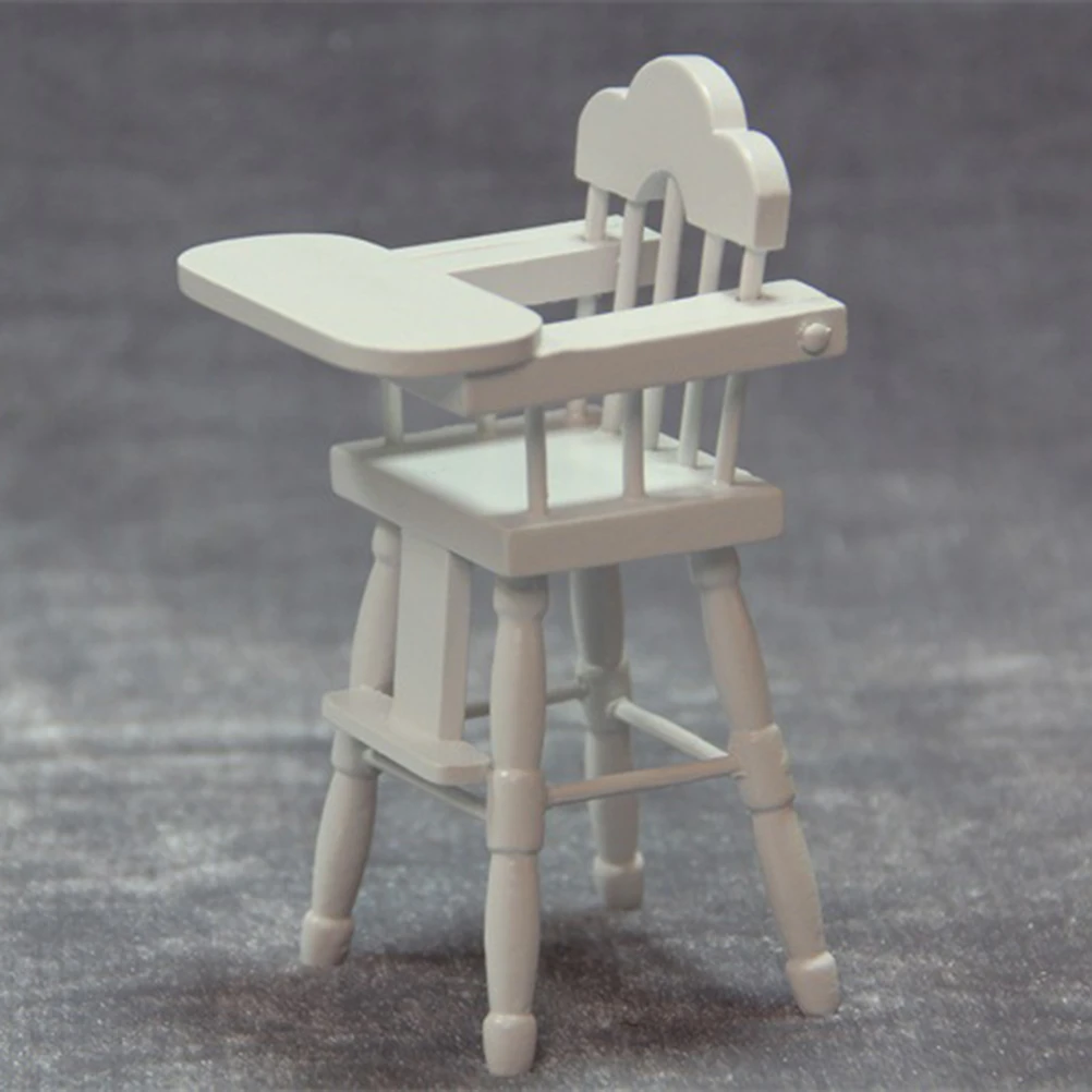 Hoge Stoel Kinderstoel Baby Kinderen Meubels Speelgoed Miniatuur Mini Gift Decoraties Speelgoed Ornament Huis Verjaardag Peuter|Hogestoelen| AliExpress